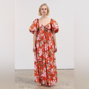 Mara Hoffman Violet Maxi Dress in Lily Floral | Size Medium